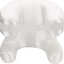 Comfortable Face Pillow, Silk Fabric Memory Foam, Soft Cushioning Ergonomic Beauty Pillow Side Sleeper (White)
