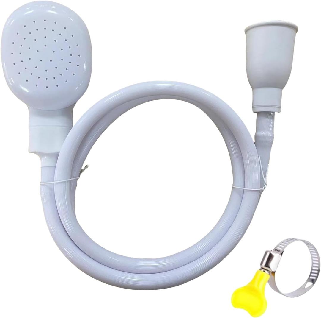 Faucet Spray Hose Attachment for Sink, Shower & Pet Bath - Flexible Water Sprayer, Leak-Proof, High Pressure - Ideal for Dog Washing, Baby Bath, Kitchen & Garden Use