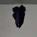 Big Velvet Hair Ribbon Hair Bow Clip with Long-Tail Navy Blue French Barrettes for Women Girls Oversized Vintage Wedding Prom Dance Party Dress Hair Decor Accessories