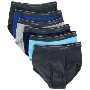 Fruit of the Loom Men's Underwear Briefs, Tag Free & Moisture Wicking, Assorted Color Multipacks (X-Large)