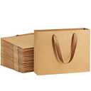 BagDream 8.6x4x7 25Pcs Brown Kraft Paper Bags with Handles, Heavy Duty Small Gift Bags for Party Favor, Retail, Merchandise, Soft Cloth Handle Sturdy Paper Sacks