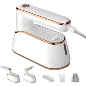 Travel Steamer, Premium Travel Steamer for Clothes Portable in Travel Mini Size, 1300W Efficient Fast-Heating Travel Iron Mini with Steam, Delicate Iron Steamer Excellent for Trip (White)