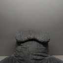 Reading Pillow for Sitting in Bed Adult, Bed Pillow with Shredded Memory Foam, 25''H Pillow with Detachable Neck Roll, Washable Cover, Back Pillow Sitting Up with Extend Arms, Gery (Grey)