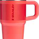 STANLEY Quencher ProTour Flip Straw Tumbler with Leakproof Lid | Built-In Straw & Handle | Cupholder Compatible for Travel | Insulated Stainless Steel Cup | BPA-Free (20 Ounces, Hot Coral Fade)