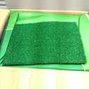 Golf Chipping Game Set, 71"x71" Outdoor Portable Sticky Golf Game, Indoor Chipping Practice with 2 Adjustable Clubs, 20 Sticky Balls for Young Adults, Fathers & Golfers Family Backyard (Green-single-sided)