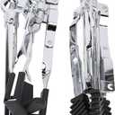 plplaaoo Snare Drum Stand Adjustable Height Portable Tripod Double Support Sturdy Stainless Steel Drum Practice Pad Stand for Live Performances Studio Practice