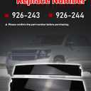 B-Pillar Rear Driver Passenger Side Forward Door Window Trim Door Molding Kit Compatible with Chevy Chevrolet Suburban Tahoe GMC Yukon XL Cadillac Escalade ESV 2015 2016 2017 2018 926-243 926-244