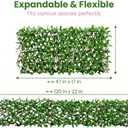 Expandable Privacy Fence, Pink Orchid, 120 x 22 in