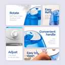 Cool Mist Humidifiers for Bedroom 3.5L Large Room Humidifier Personal Humidifier with 360-Degree Rotating Nozzle and Auto Shut-Off Quiet Baby Humidifiers for Nursery, Bedroom