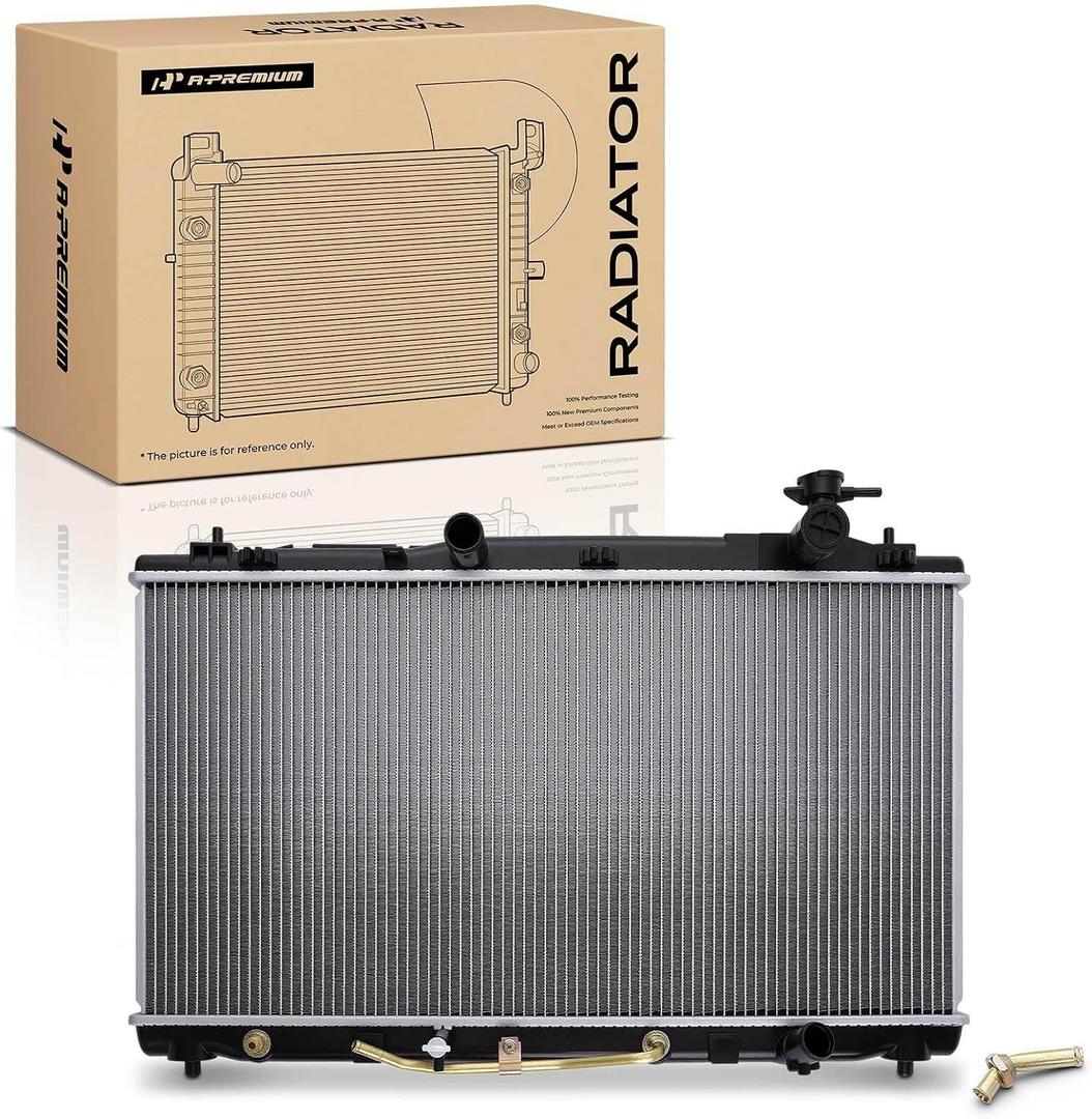 A-Premium Engine Coolant Radiator Assembly w/Transmission Oil Cooler Compatible with Toyota Camry 2008-2009, Venza 2009-2016 & Lexus ES350 2007-2012, Automatic Trans., Replace# 164000P220