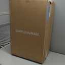 simplehuman 45 Liter / 12 Gallon Rectangular Kitchen Step Trash Can with Soft-Close Lid, Black Plastic