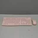 Logitech MK270 Wireless Keyboard and Mouse Combo for Windows, 2.4 GHz Wireless, Compact Mouse, 8 Multimedia and Shortcut Keys, 2-Year Battery Life, for PC, Laptop - Rose