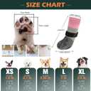 EXPAWLORER Anti Slip Dog Socks to Prevent Licking Paws, Dog Shoes for Hot Pavement, Dog Booties for Hardwood Floors, Dog Boots & Paw Protectors with Grippers for Small Medium Large Senior Dogs Pink XS