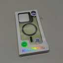 for Motorola Moto G 2025 Case, Fits MagSafe, with Built-in Camera Ring Stand & Sceen Protector, Slim Translucent Matte Military-Grade Drop Protection Magnetic Cover, Green