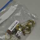 ZeeDix Christmas Wreath Napkin Rings Set of 8, Rhinestone Holiday Christmas Napkin Ring Holders for Cloth Napkins, Xmas Napkin Rings for Thanksgiving Holiday Dinner Parties