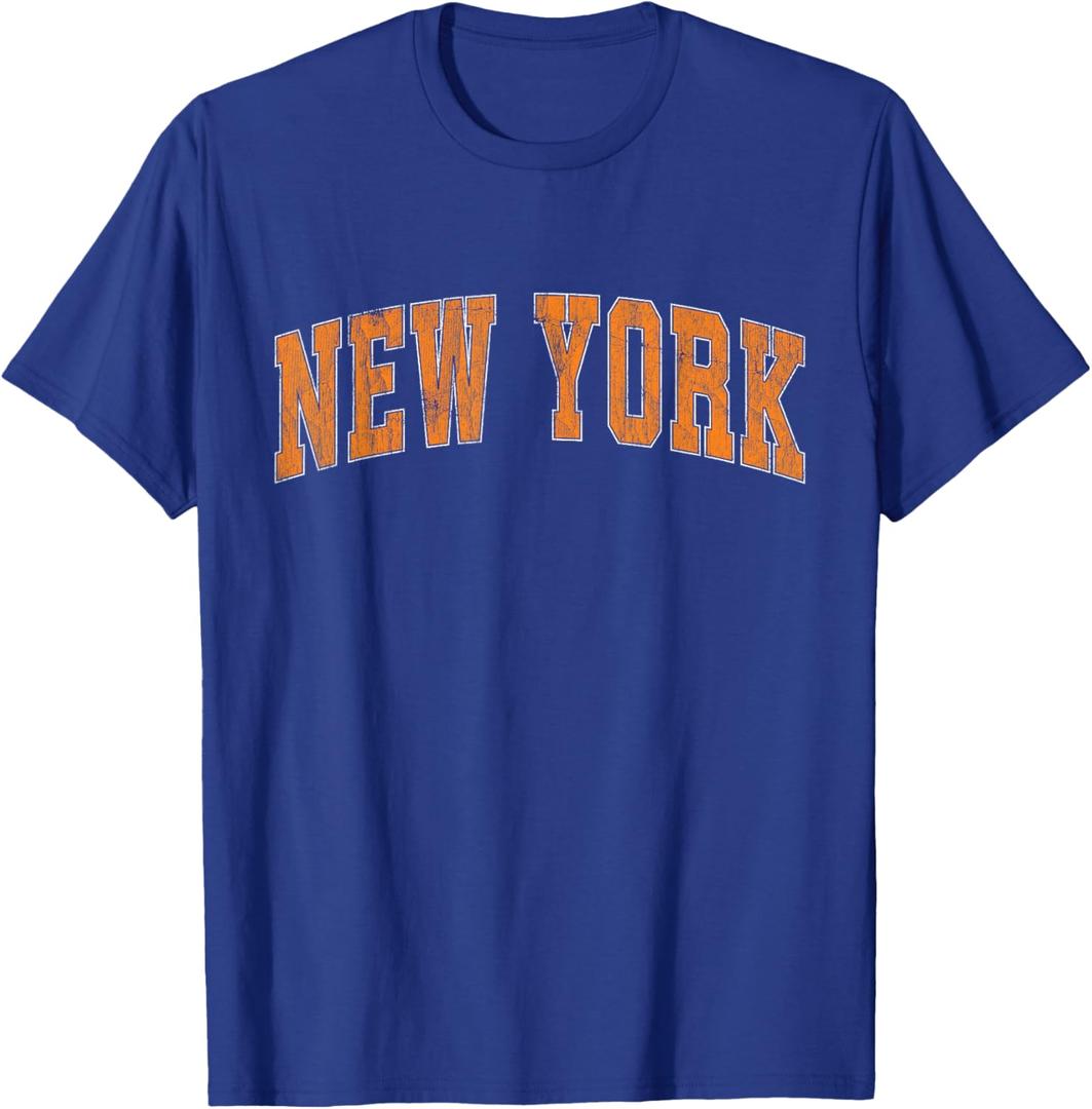 New York Vintage Sports Design Gifts Men Women Boy Girl T-Shirt, M