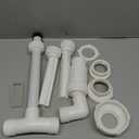 Klleyna Water-Fountain Dual Spray Swimming-Pool-Accessories - Upgrade Above/Inground Waterfall Cooler, Adjustable 2 in 1 Nozzle, High Pressure Pond Aerator, Garden Sprinkle Feature Outdoor Dcor (White)