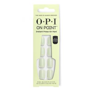 OPI On Point Press On Nails | Short Round, Squoval, Almond & Nail Art Press On Nails | 30 Count with Glue | Long Lasting, Reusable, Non-damaging