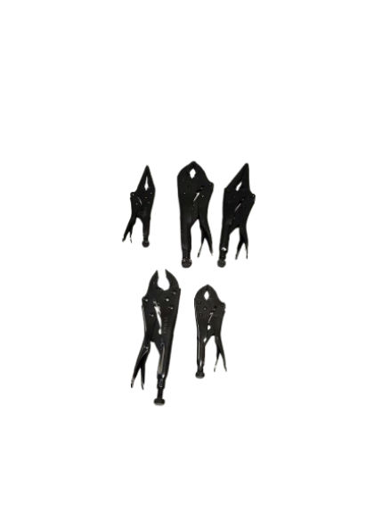Lichamp 5PCS Vice Locking Pliers Set, 10 9 7 6 5 inches Curved Jaw Vise and Curved Jaw Grip Pliers Set