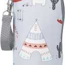 Kisangel Infant Bottle Warmer - Portable Milk Bottle Bag, Insulated, Keeps Warm, Carrying Sleeve Pouch for Newborn Toddler Baby Bottles