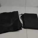 HIIXHC 8-Pack Drawstring Bags with Toggle, Durable Nylon Backpack, Cinch Sack and Ditty Pouch for Gym, Sports, Travel, and Daily Use (Black)