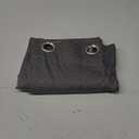 Zenna Home Easy to Install Window Curtain, Simon, with Grommet Top (1 Panel), 40 inches x 63 inches, Medium, Black (Larson) 1 Panel