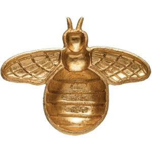 Decorative Cast Iron Gold Bee Shaped Dish