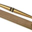 Goo-Ki 2pack Antique Brass Drawer Pulls with Back/Base Plate Kitchen Zinc Alloy Hardware - 5" c-c Vintage Brass Bar Cabinet Pulls Dresser Handles with Spacer