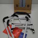 KingPavonini Bed Rails for Elderly Adults Safety - Adjustable Bed Cane with Non-Slip Ergonomic Handle and Storage Pocket, Bed Railings for Seniors Hold up to 350 Lbs, Tool-Free Installation (Medium)