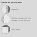 Vent Systems Access Panel for Drywall 10 x 20 Inch - Wall Hole Cover Plate - Metal Access Door with Handle - Plumbing Access Panel for Drywall - Service Shaft Crawl Space Door - Wall Access Panel
