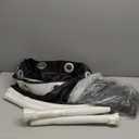 Portable Fitting Room U-Shaped 39.37 Inches, Temporary Changing Room for Boutique & Home, Mobile Dressing Room with Privacy Protection, Room Divider Screen for Clothing Store - Black