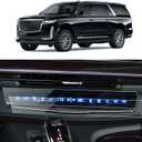 2PCS Car Screen Protector for Cadillac Escalade Luxury/Premium/Sport Platinum/Escalade-V 2021 2022 2023 2024 2025 Accessories AC Nano Touchscreen Protector Film HD Clear Bubble Free