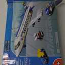 516 Pcs City Passenger Airplane Building Set, 6 IN1 Plane Building Blocks Toys, STEM Aircraft Bricks with Shuttle Bus, Baggage Truck,Airplanes Model Toys Gifts for Adults Boys Girls Age 6-12+