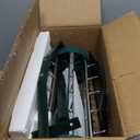 18 Inch Rolling Lawn Aerator with Anti-slip Handle and Tine Spikes