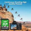 INDMEM 2GB SD Card, 2 Pack 2GB Class 4 Flash Memory Card 2G SLC Standard Secure Digital Cards for Old Digital Camera and Trail Camera