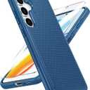 FNTCASE for Samsung Galaxy S25-Plus Case: S24-Plus Dual Layer Heavy Duty Cell Phone Protective Cover Shockproof Rugged with Non-Slip Textured - Military Drop Protection Bumper Tough - 6.7 inch (Blue)