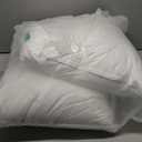 Oubonun 20 x 20 Throw Pillow Inserts (Set of 2) with 100% Cotton Cover - 20 Inch Square Interior Decorative Sofa Pillow Insert Pair - White Couch Pillow