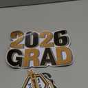 Fabbay 16 Pcs Graduation Magnets 2026 We are So Proud of You Graduation Car Magnets Congrats Grad Cap Stickers for Refrigerator Garage Cruise Door Magnetic Decorations