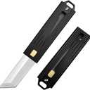 HUAAO 5.6 Inch Mini Carrot Knife,Fishing Camping EDC Folding Pocket Knife,Outdoor Utility Bushcraft Knives,Gift for Men Women (B)