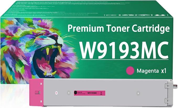 W9193MC Magenta Toner Cartridges Work for HP Color Laserjet Managed MFP E77822dn E77822z E77825dn E77825z E77830dn E77830z Printers