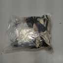 JOGAMS 199Pcs Black and White Balloons Arch Garland Kit, Black Bow Party Decorations with 260 Clear Ribbon Pearl White Balloons for Bow Coquette Birthday Decorations Bachelor Baby Shower Bridal Shower