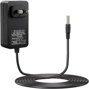 Power Cord for Proform Elliptical Exercise Bike Smart Strider 390 395 475 510 E, 480 490 500 600 LE, 400 700 510 EX, 6V 2A Power Supply AC Adapter 10 ft