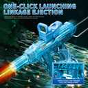 Electric Water Gun for Adults Kids Ages 4+,Rechargeable,Automatic Squirt Watergun,Ideal Gift Toys for Summer Game,Backyard,Beach,Long Range,2026 Super Powerful LED Blaster Electric Water Guns(Blue)