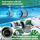 GIGIGO Motorized Pool Float for Adults, Rechargeable Electric Lounger, 45 inches wide x 71 inches long