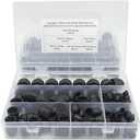 Bolt Caps Nylon Hex Acorn Cap Nuts Assortment Kit M3 M4 M5 M6 M8 M10 Bolt Cover Caps Black Screw Covers for Indoor Outdoor Protection