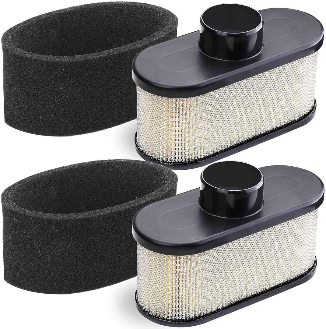 Emmawin 2 Pack FR691V Air Filter for Kawasaki FR651V FR730V FS481V FS541V FS600V FS651V FS691V FS730V Engine, Replace 11013-7046 Pre Cleaner 11013-0726 Air Filter