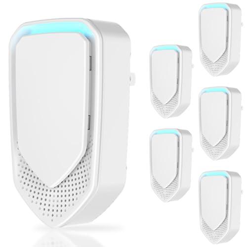 Air Ionizers for Home Negative Ion Air Purifier Plug In, Quiet Air Ionizers for Dust Mites, Odor, Smoke Dust, Pets, Portable Air Cleaner for Bedroom, Office, Kitchen (6)