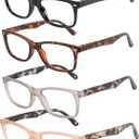 2 x Przene Reading Glasses for Men Women Blue Light Blocking Readers | Spring Hinges,Lightweight,No Head Pinching,Cheaters,For Adults,Newspaper,Book,TV,Computer,Cellphone,Mobile phone Reading