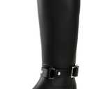 Rain Boots for Women, Waterproof Anti-Slip Knee High Rubber boots, Fashion Comfy Tall Water Boots Lightweightr Garden Booties for Outdoor