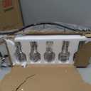 Deco 79 Metal Indoor Outdoor Candle Lantern Hanging Bottle Decorative Lantern Candle Holder, Lantern 24" x 5" x 12", Black